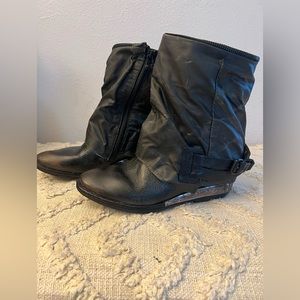 A.S.98 Black Ankle Boots 37 New